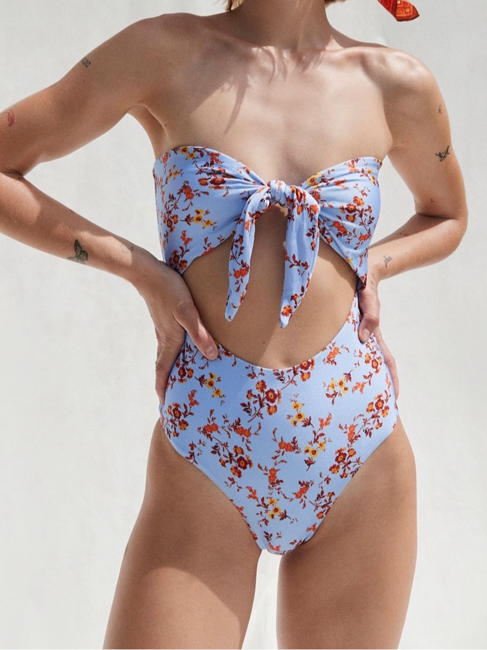 Out From Under Monaco Floral Cutout
One-Piece Swimsuit Size Medium